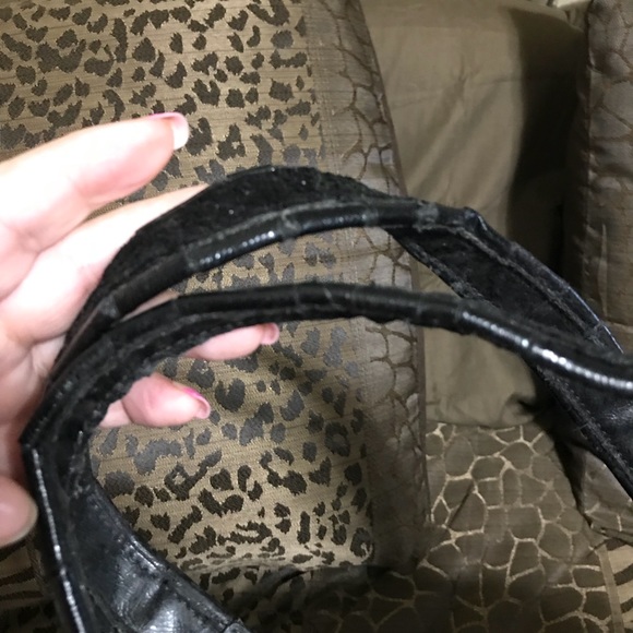 HP👜 Coach Poppy Purple Ocelot Purse H1281-120048 - Picture 6 of 7